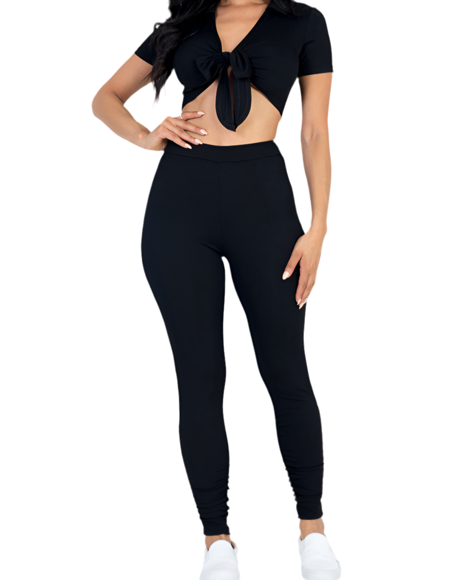 Girls’ Brunch Crop Top & Leggings Set