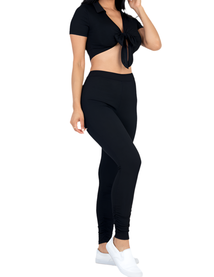 Girls’ Brunch Crop Top & Leggings Set